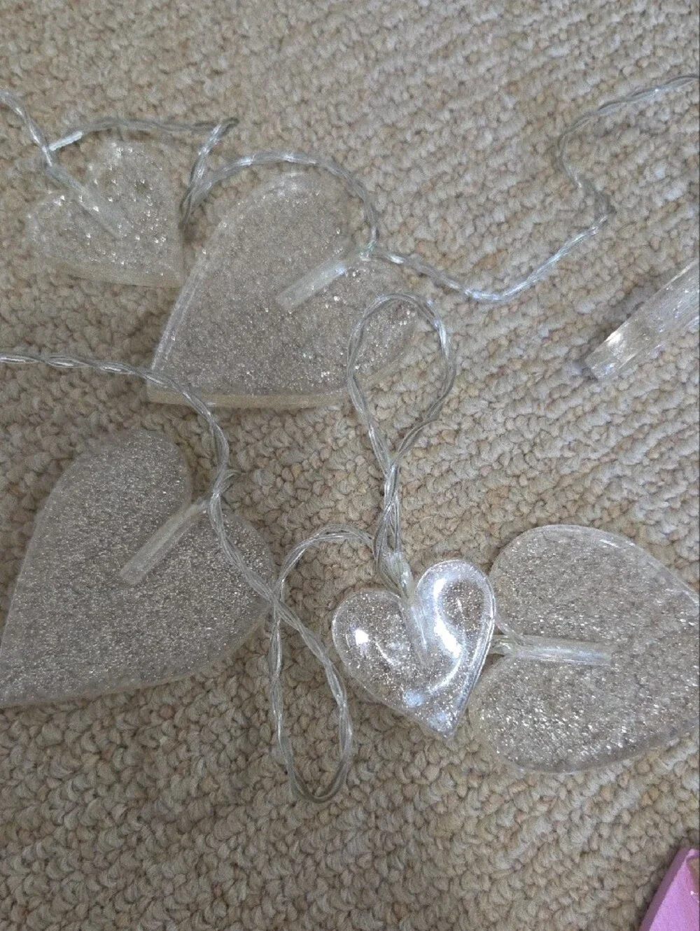 Heart Garland String Lights - Pink and Red Heart Party Decor
